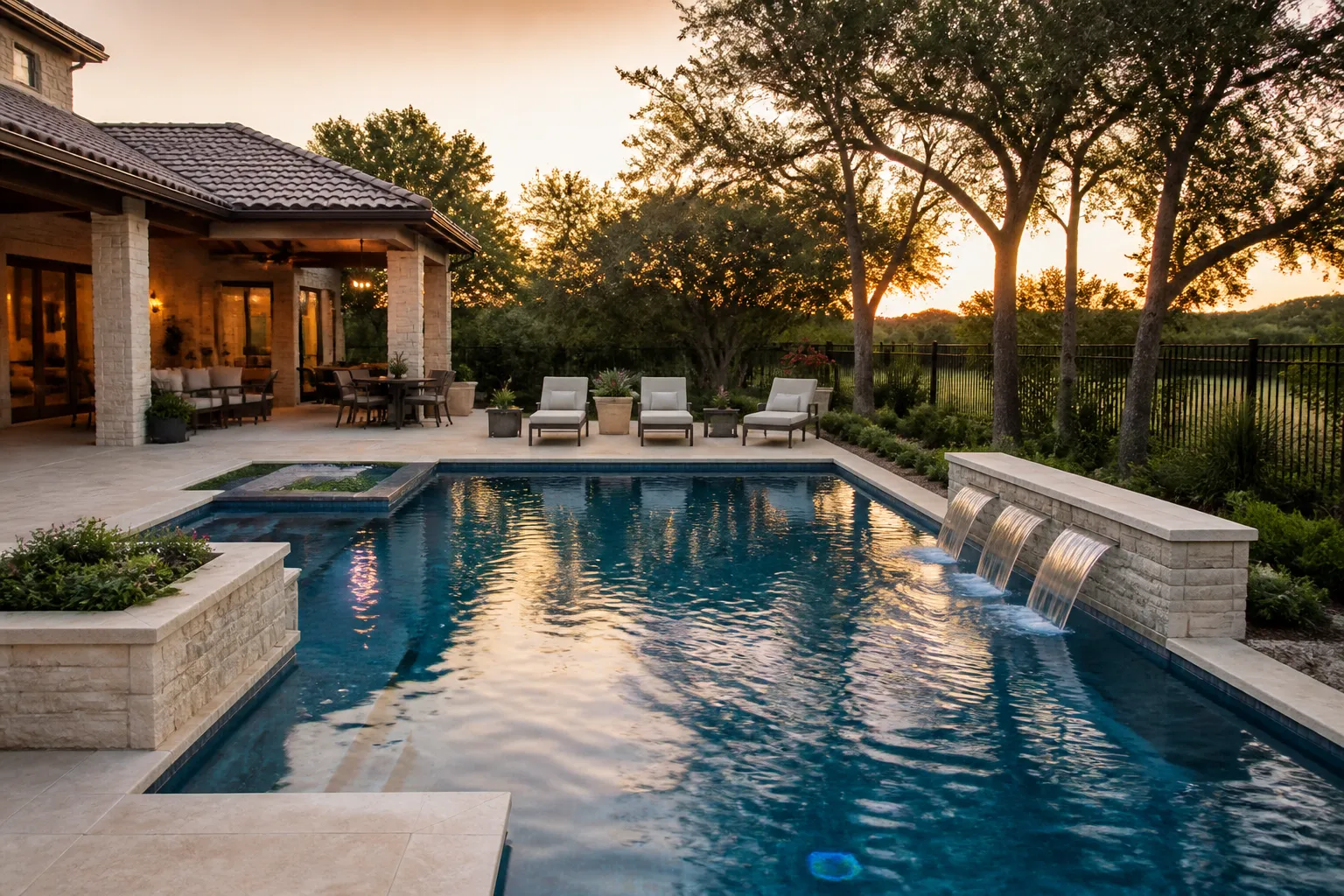 Custom Backyard Pool