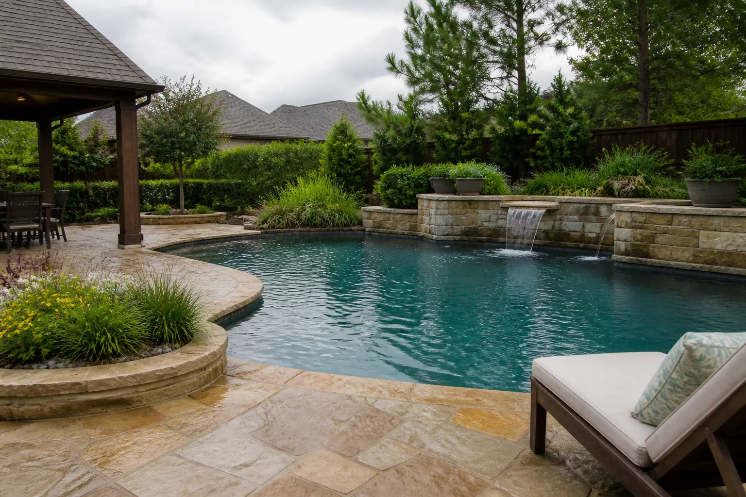 Natural Custom Pool in Fulshear