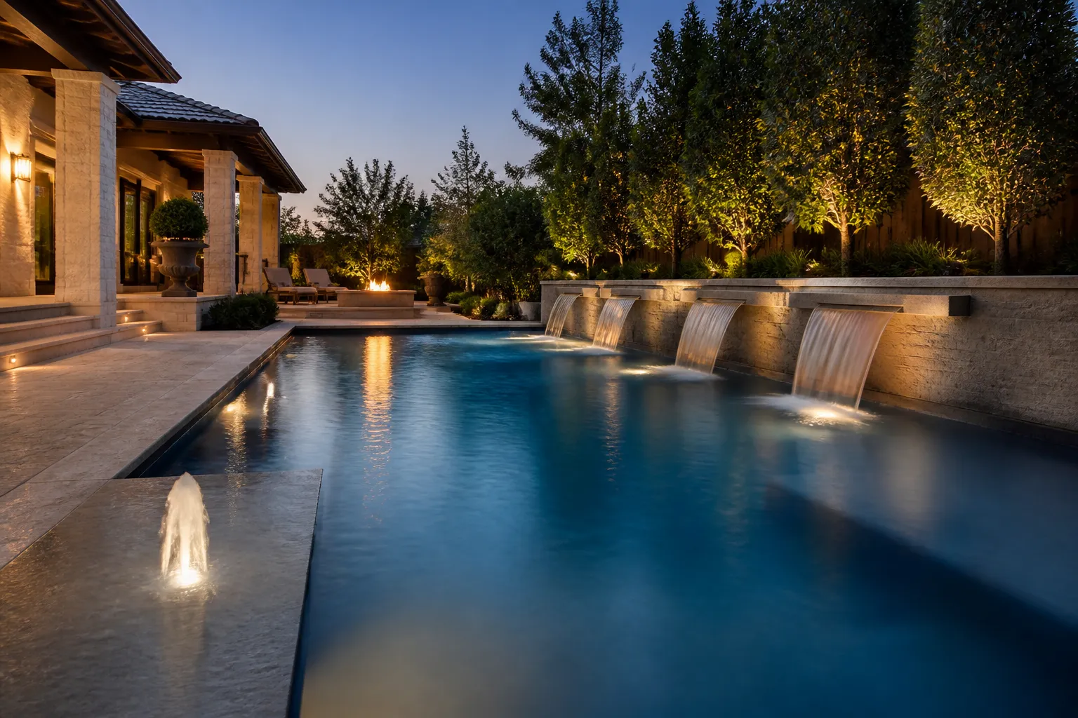 Pool Water Features